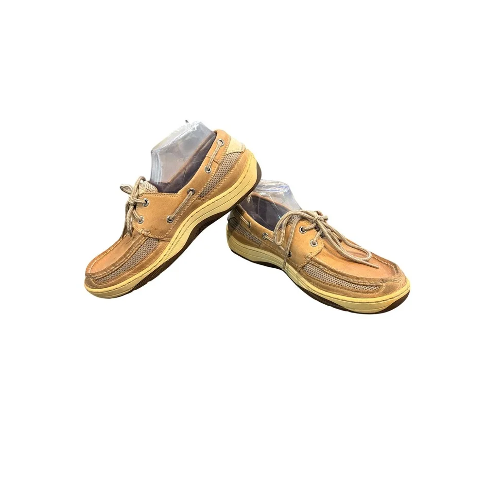 Sperry Men's Size 8M Brown Leather Lace-Up Boat Shoes Top-Sider 0771246